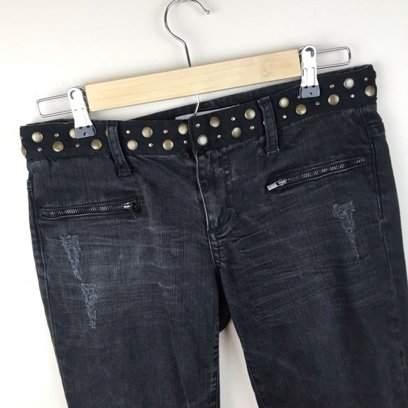 Joe’s Jeans Black Studded Chelsea Jeans Size 27 - Picture 2 of 8